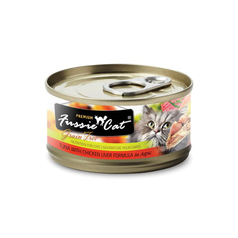 Fussie Cat - Black Diamond Pure Natural Cat Canned Tuna With Chicken Liver