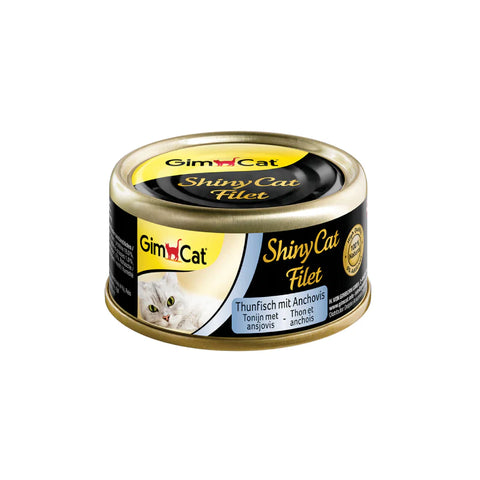 GimCat 竣寶：天然吞拿魚鯷魚飯湯汁貓罐頭