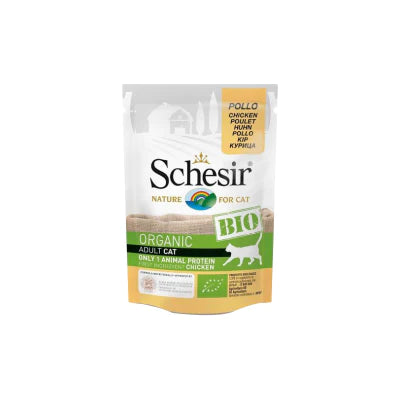 Schesir - Organic Chicken Adult Cat Staple Food Meal Pack
