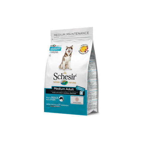 Schesir - Natural Fish Medium Adult Dog Food