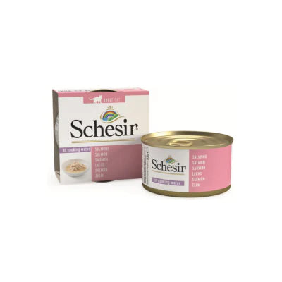 Schesir - Pure Salmon Boiled Cat Staple Food Can