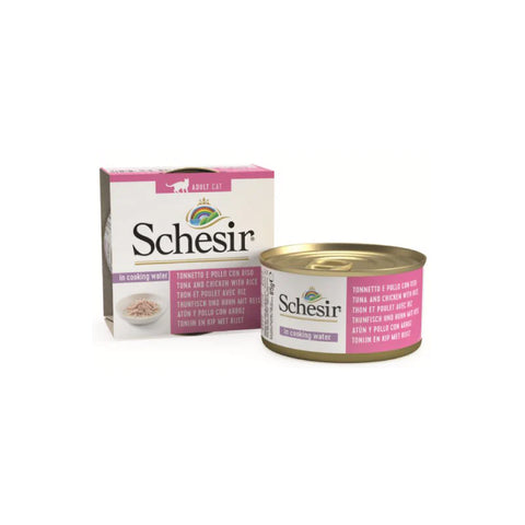 Schesir - Chicken Tuna Rice Boiled Cat Staple Food Jar