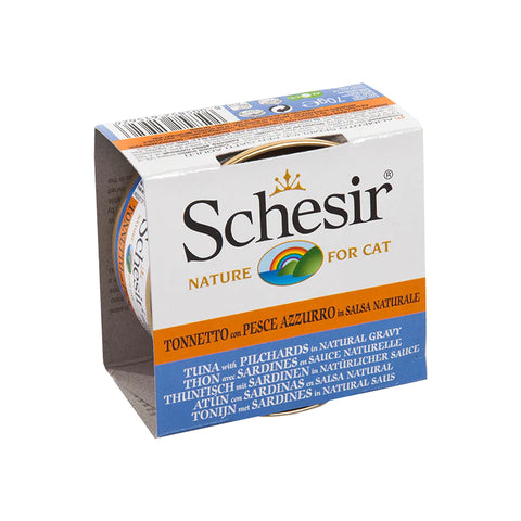 Schesir 雪詩雅：無穀吞拿沙丁魚肉汁貓罐