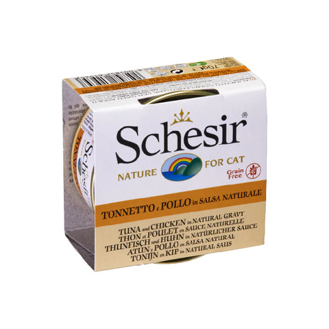 Schesir - Grain Free Tuna Chicken Gravy Canned Cat Food