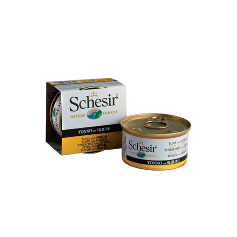 Schesir - All Natural Tuna & Crab Meat Rice Canned Cat