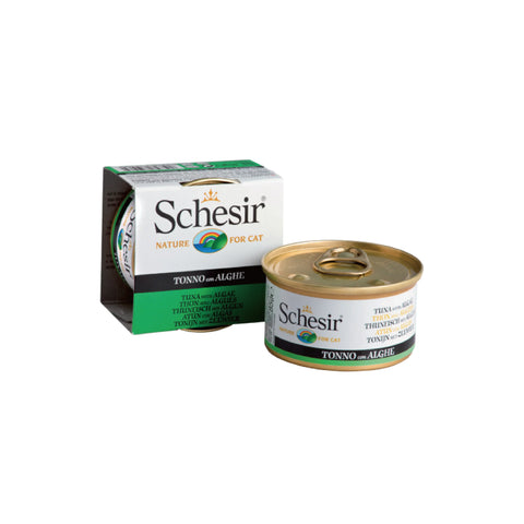 Schesir 雪詩雅：全天然吞拿魚海藻飯貓罐頭|Schesir - All Natural Tuna & Seaweed Rice Canned Cat Food