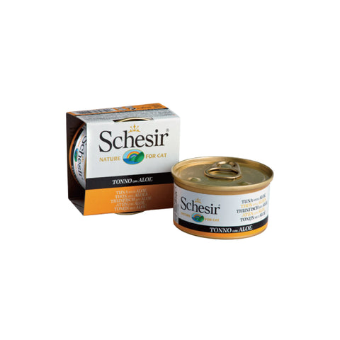 Schesir - All Natural Tuna & Aloe Vera Rice Canned Cat Food