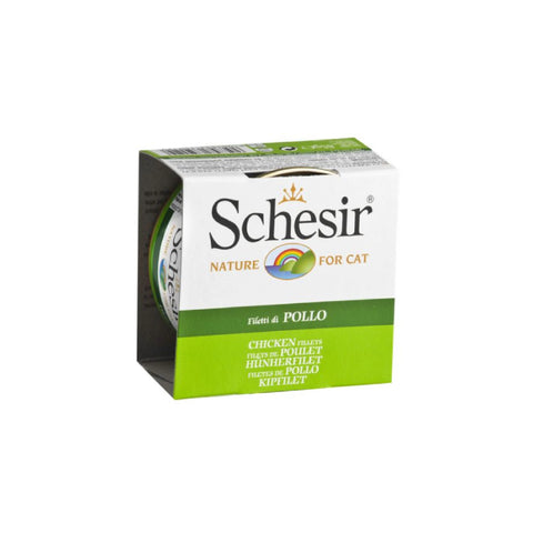 Schesir - All Natural Chicken Shredded Rice Canned Cat Food