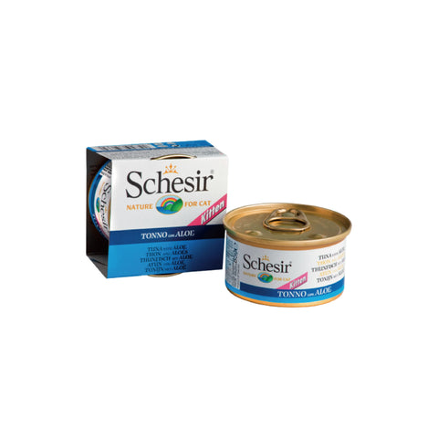 Schesir - All Natural Tuna And Aloe Vera Rice Kitten Canned