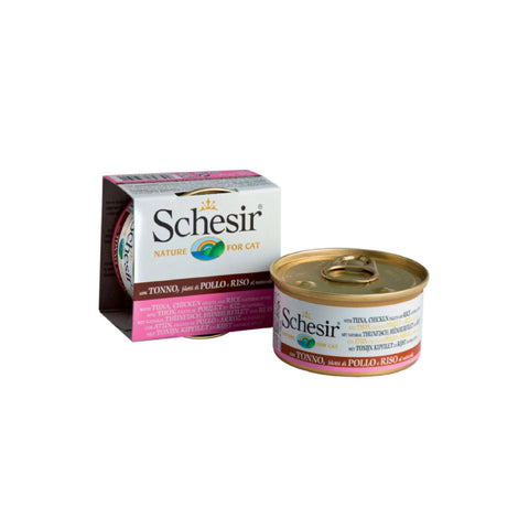 Schesir - All Natural Tuna  Chicken  Rice  Boiled Canned Cat