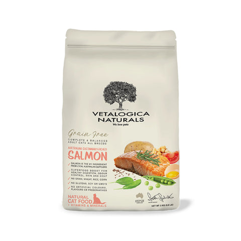 Vetalogica Naturals - Grain Free Wild Salmon Food For Adult Cats