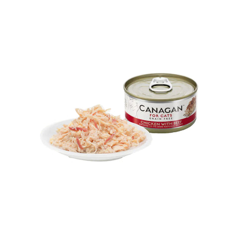 Canagan 原之選：雞肉牛肉主食貓罐頭