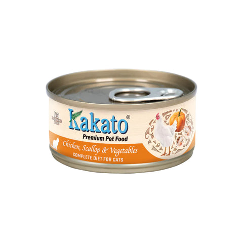 Kakato - Chicken, Scallops, Vegetables And Cat Staple Food Jar