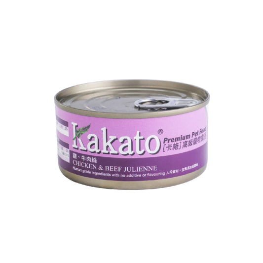 Kakato 卡格 : 雞肉牛肉絲貓狗罐頭