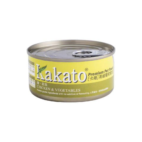 Kakato - Canned Chicken, Vegetables, Dogs And Cats