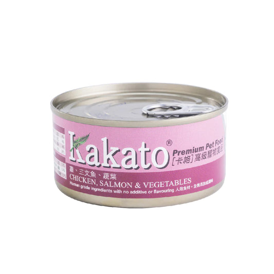 Kakato: Chicken, Salmon, Vegetables, Canned Cat and Dog Food
