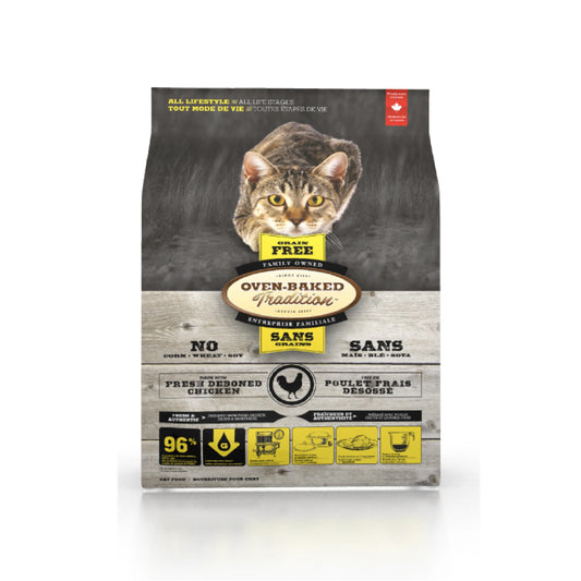 OVEN-BAKED 歐恩焙: 無穀物北美去骨走地雞+魚貓糧