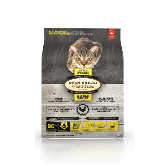 OVEN-BAKED: Grain-Free Boneless North American Free-Range Chicken + Fish &amp; Cat Food 