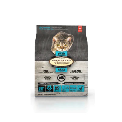 OVEN-BAKED 歐恩焙 : 無穀物5種魚防敏感配方貓糧